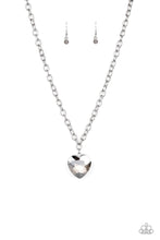 Load image into Gallery viewer, brought✽to✽you✽by✽blingflingbykat✽flirtatiously-flashy-silver-necklace✽paparazzi-accessories
