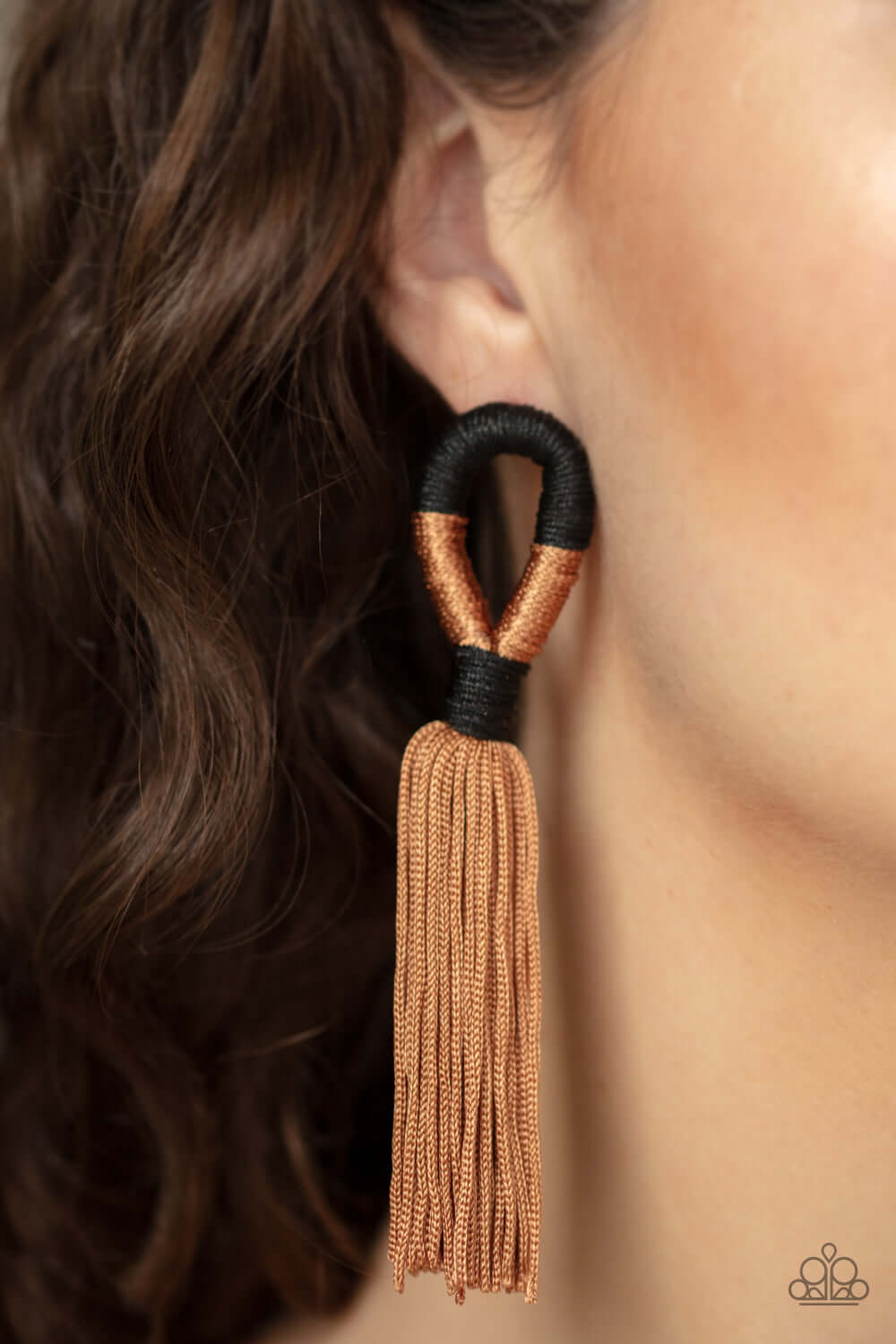 Paparazzi Accessories ✽ Moroccan Mambo - Brown Post Earrings✽Flat Rate Ship $4.50✽ - Image #2
