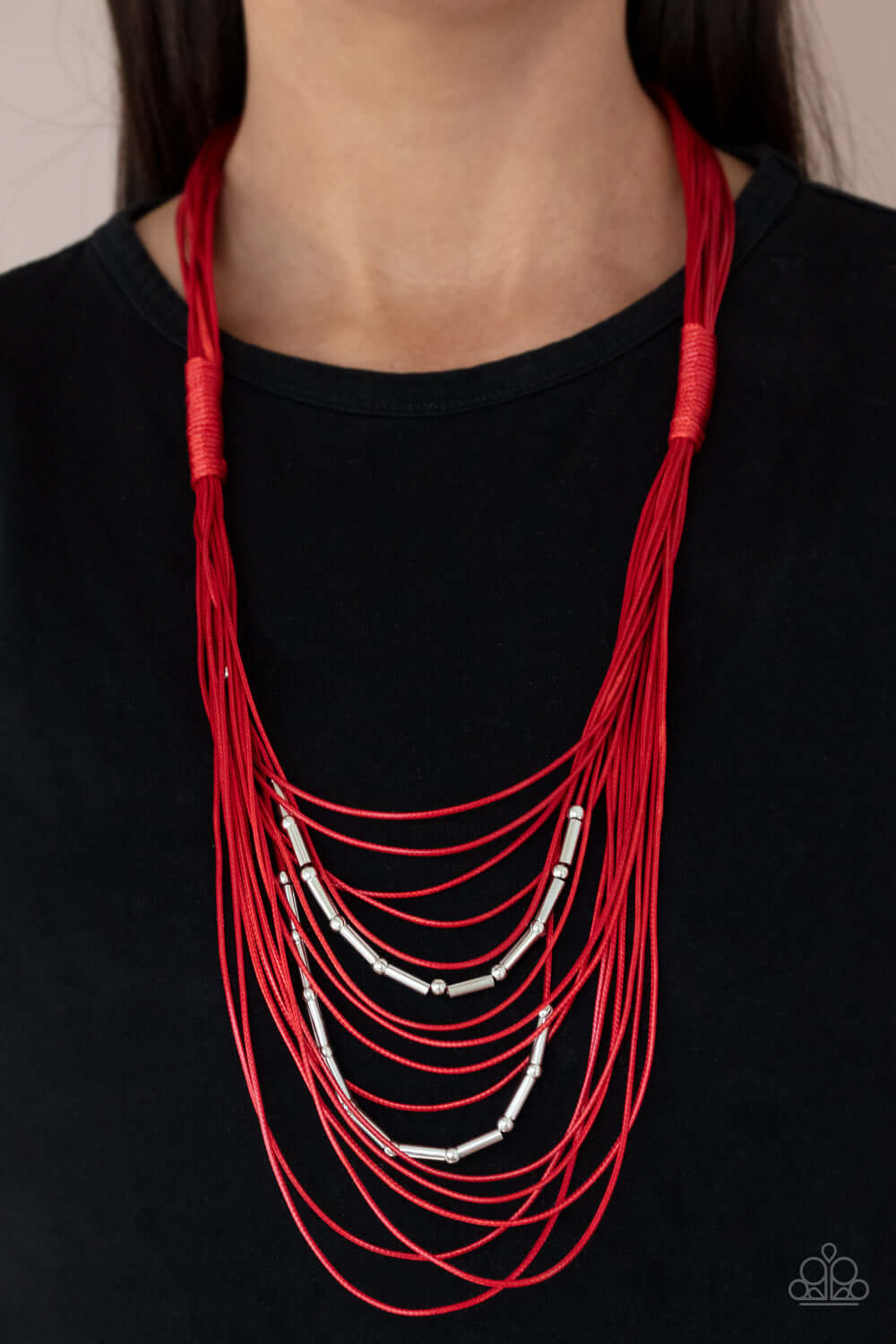 Paparazzi Accessories ❋Nice CORD-ination - Red Necklace❋ Flat Rate Ship $4.50❋ - Image #2