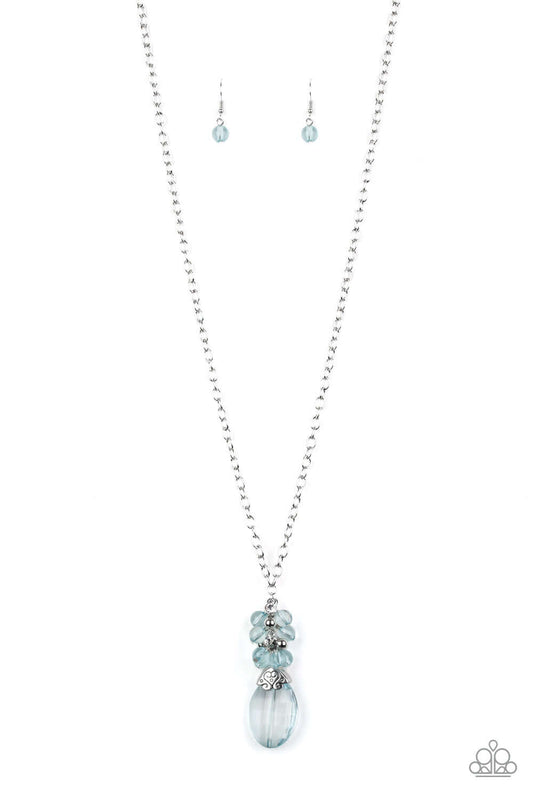 brought✽to✽you✽by✽blingflingbykat✽crystal-cascade-blue-necklace✽paparazzi-accessories