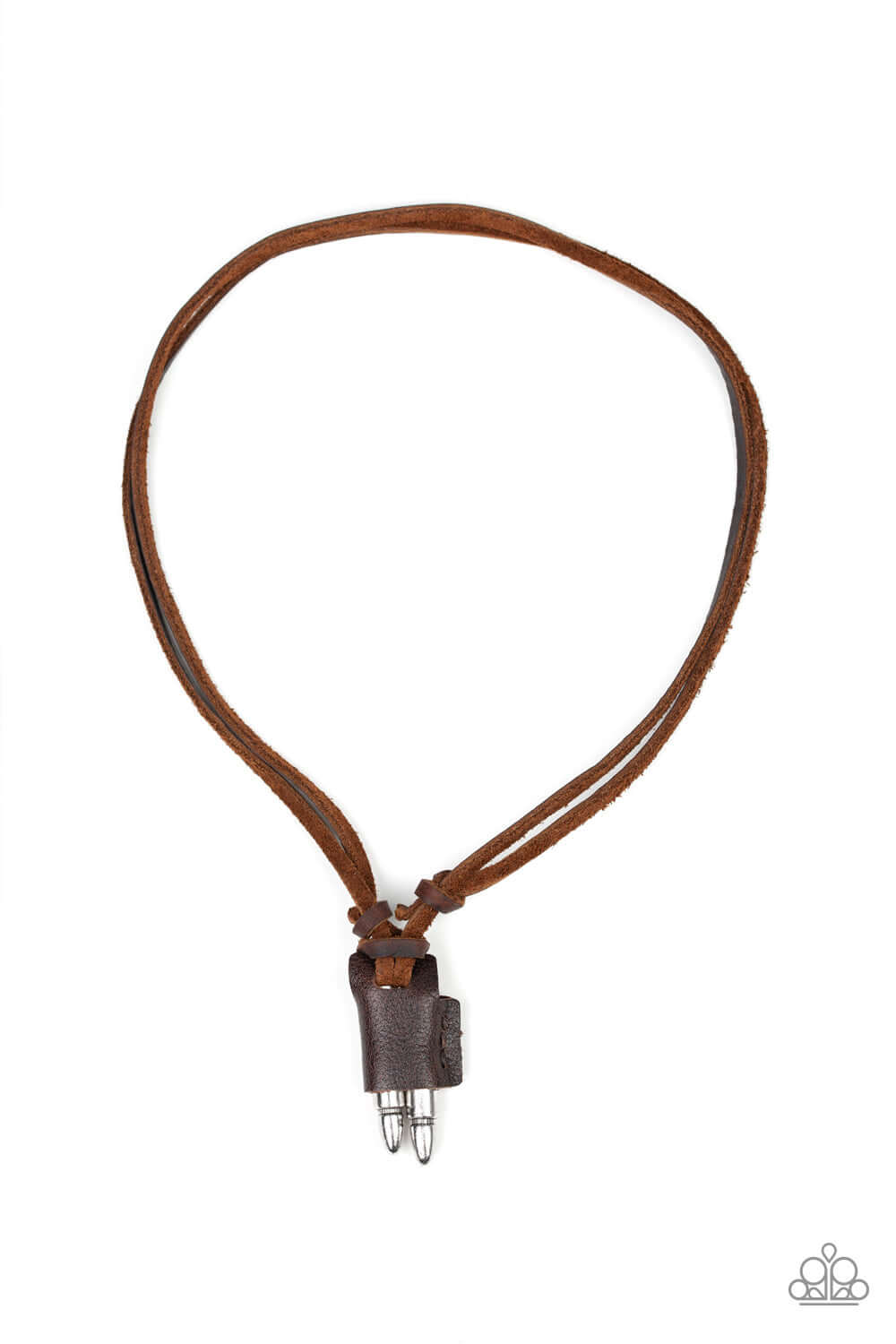 brought✽to✽you✽by✽blingflingbykat✽dodge-a-bullet-brown-mens necklace✽paparazzi-accessories
