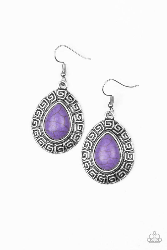 brought✽to✽you✽by✽blingflingbykat✽tribal-tango-purple-earrings✽paparazzi-accessories
