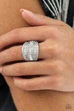 Load image into Gallery viewer, Paparazzi Accessories ❋Red Carpet Redux - White Ring❋ Flat Rate Ship $4.50❋ - Image #2
