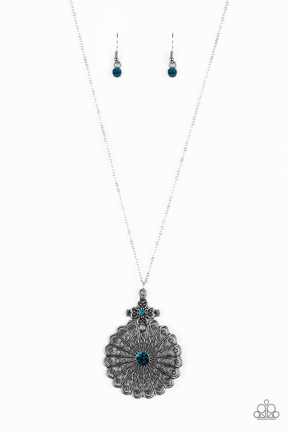 brought✽to✽you✽by✽blingflingbykat✽walk-on-the-wildflower-side-blue-necklace✽paparazzi-accessories