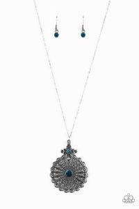 brought✽to✽you✽by✽blingflingbykat✽walk-on-the-wildflower-side-blue-necklace✽paparazzi-accessories