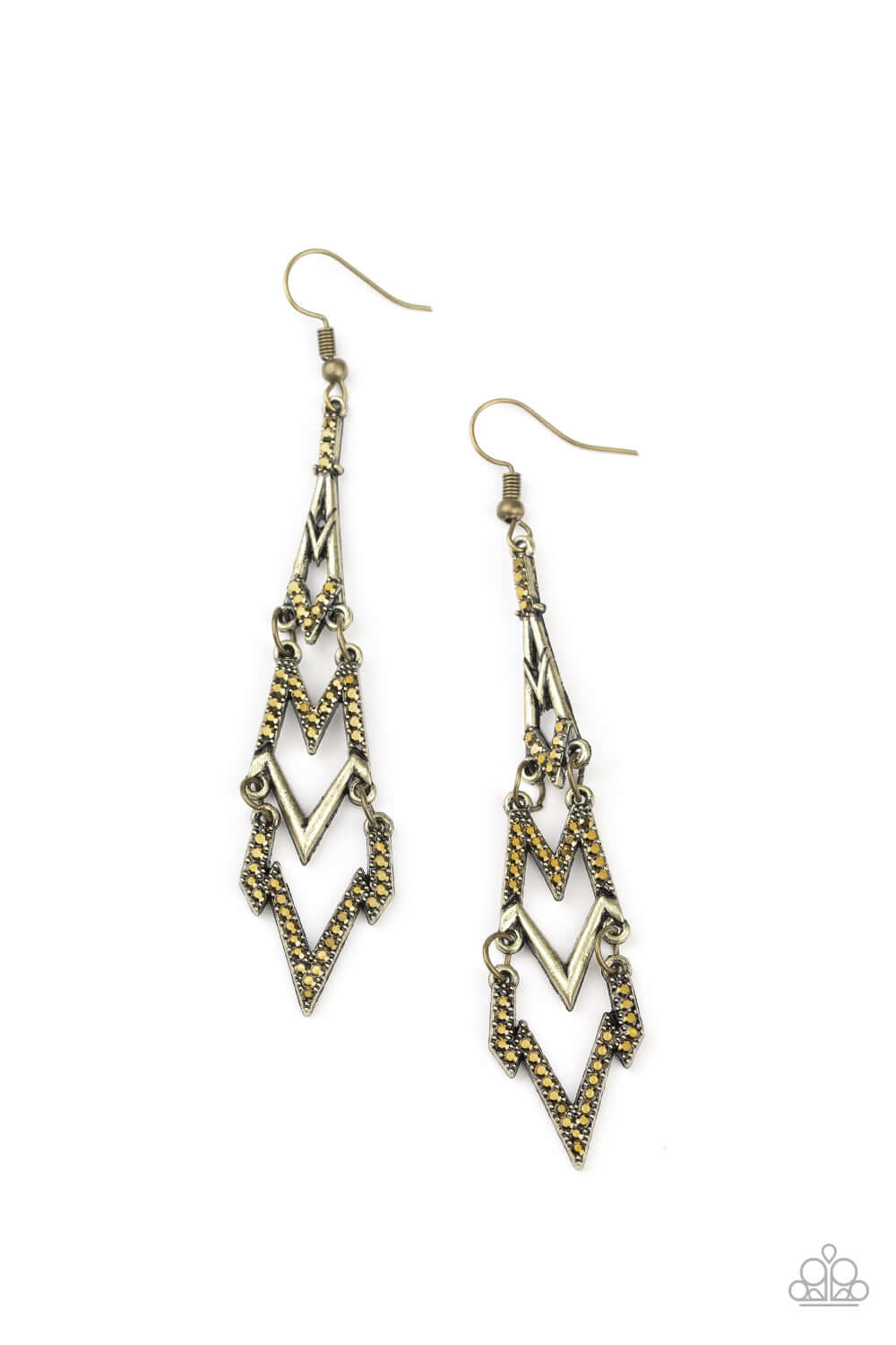 brought✽to✽you✽by✽blingflingbykat✽electric-shimmer-brass-earrings✽paparazzi-accessories