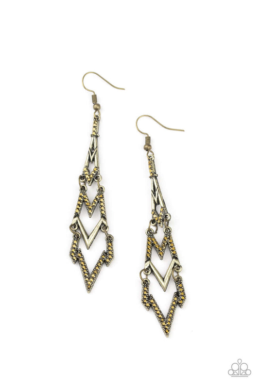 brought✽to✽you✽by✽blingflingbykat✽electric-shimmer-brass-earrings✽paparazzi-accessories