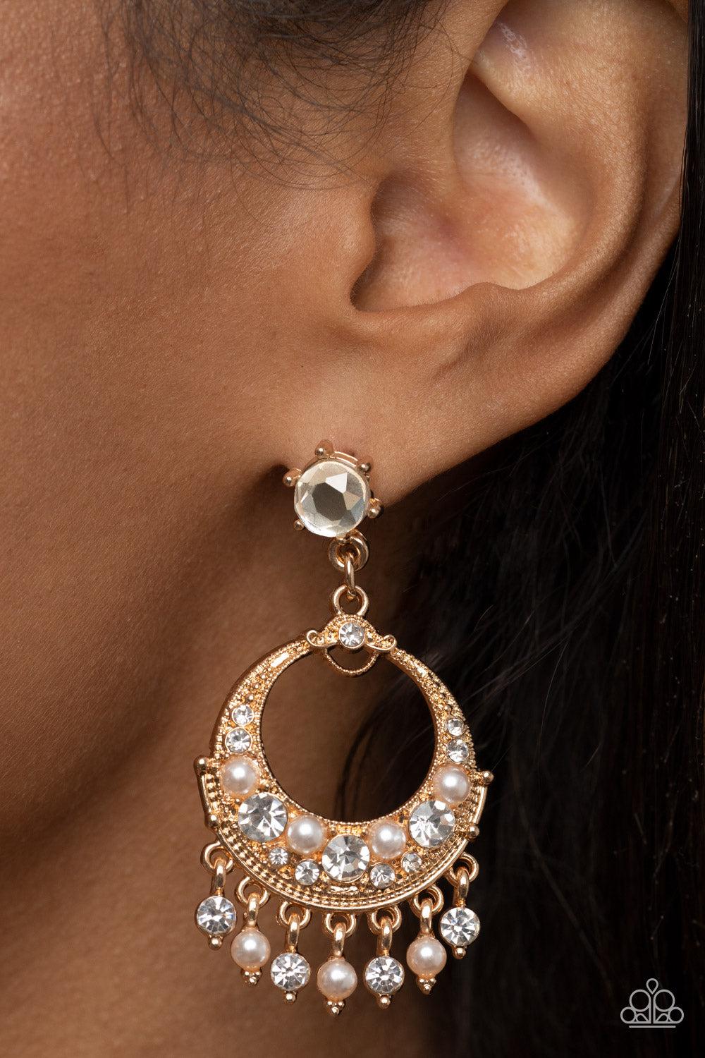 Paparazzi Accessories ❋Marrakesh Request - Gold Post Earrings❋ Flat Rate Ship $4.50❋ - Image #2