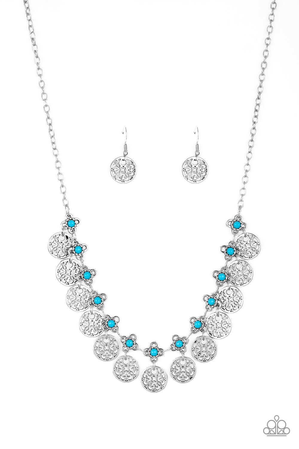 brought✽to✽you✽by✽blingflingbykat✽mandala-movement-blue-necklace✽paparazzi-accessories