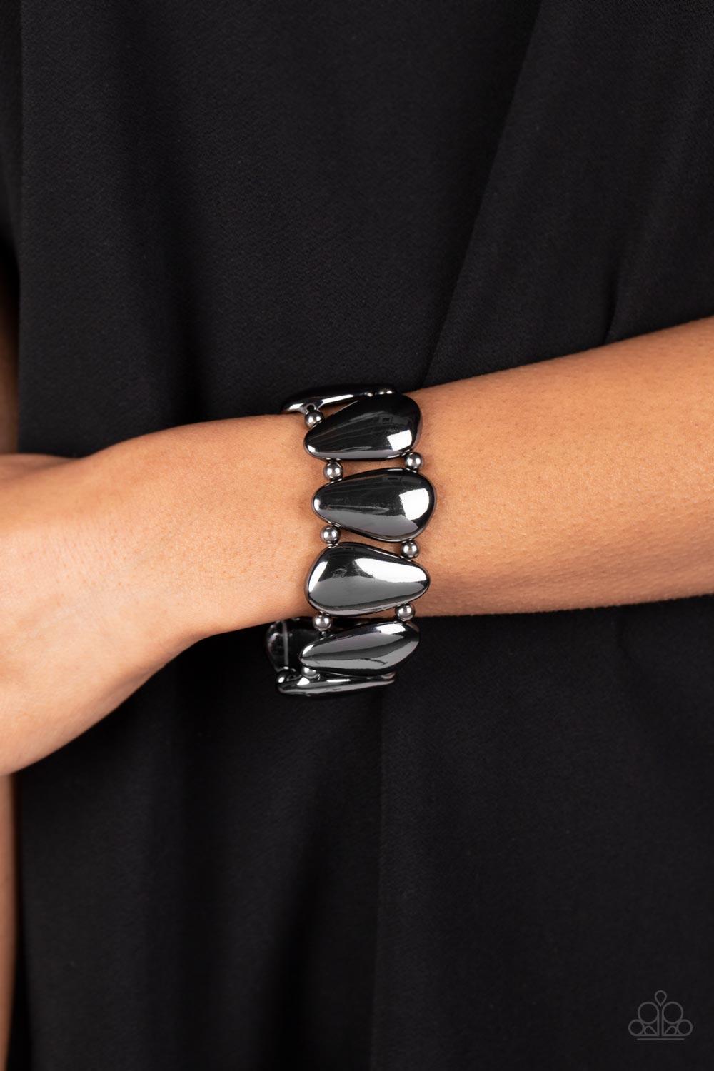 Paparazzi Accessories ❋Classy Cave - Black Bracelet❋ Flat Rate Ship $4.50❋ - Image #2