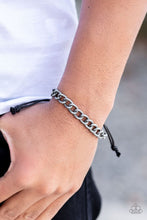 Load image into Gallery viewer, Paparazzi Accessories ✽Sideline - Silver Mens Bracelet✽Flat Rate Ship $4.50✽ - Image #2

