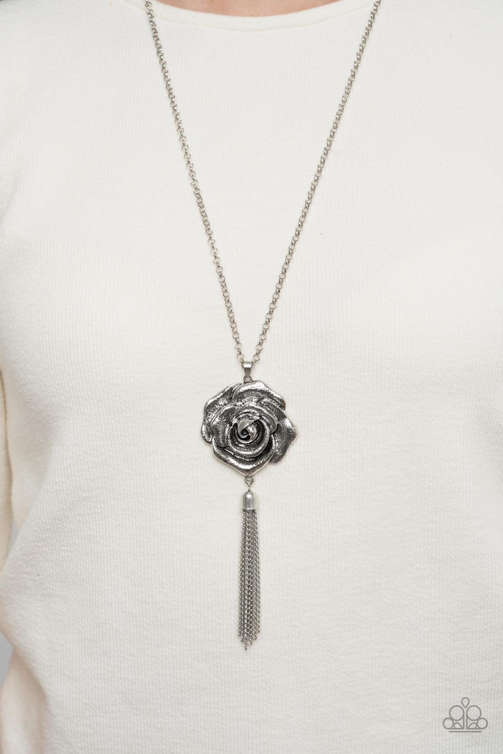 Paparazzi Accessories ❋Rosy Redux - Silver Necklace❋ Flat Rate Ship $4.50❋ - Image #2