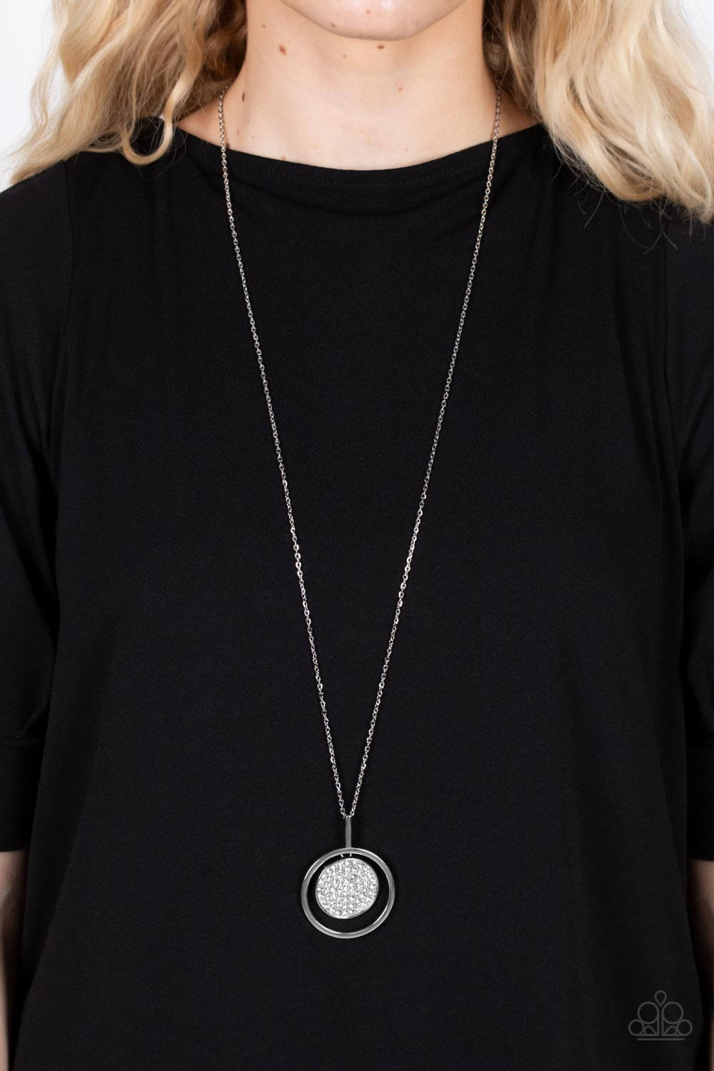 Paparazzi Accessories ❋There She GLOWS! - White Necklace❋ Flat Rate Ship $4.50❋ - Image #2