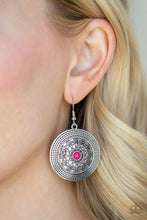 Load image into Gallery viewer, Paparazzi Accessories ❋Karma Drama - Pink Earrings❋ Flat Rate Ship $4.50❋ - Image #2
