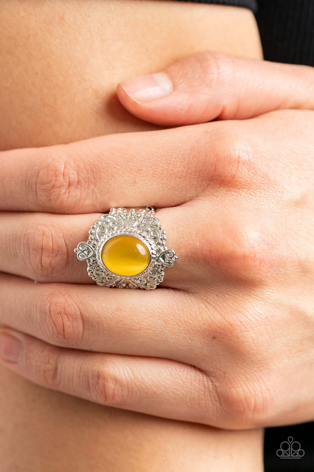 Paparazzi Accessories ❋Delightfully Dreamy - Yellow Ring❋ Flat Rate Ship $4.50❋ - Image #2
