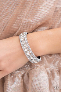 Paparazzi Accessories ❋Mega Megawatt - White Bracelet❋ Flat Rate Ship $4.50❋