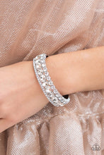 Load image into Gallery viewer, Paparazzi Accessories ❋Mega Megawatt - White Bracelet❋ Flat Rate Ship $4.50❋

