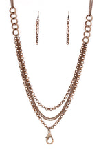 Load image into Gallery viewer, brought✽to✽you✽by✽blingflingbykat✽mechanical-mayhem-copper-lanyard✽paparazzi-accessories
