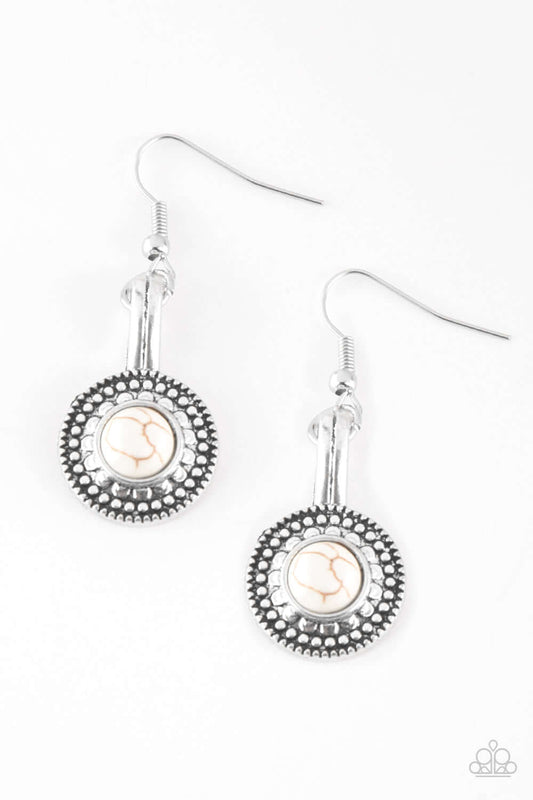 brought✽to✽you✽by✽blingflingbykat✽simply-stagecoach-white-earrings✽paparazzi-accessories