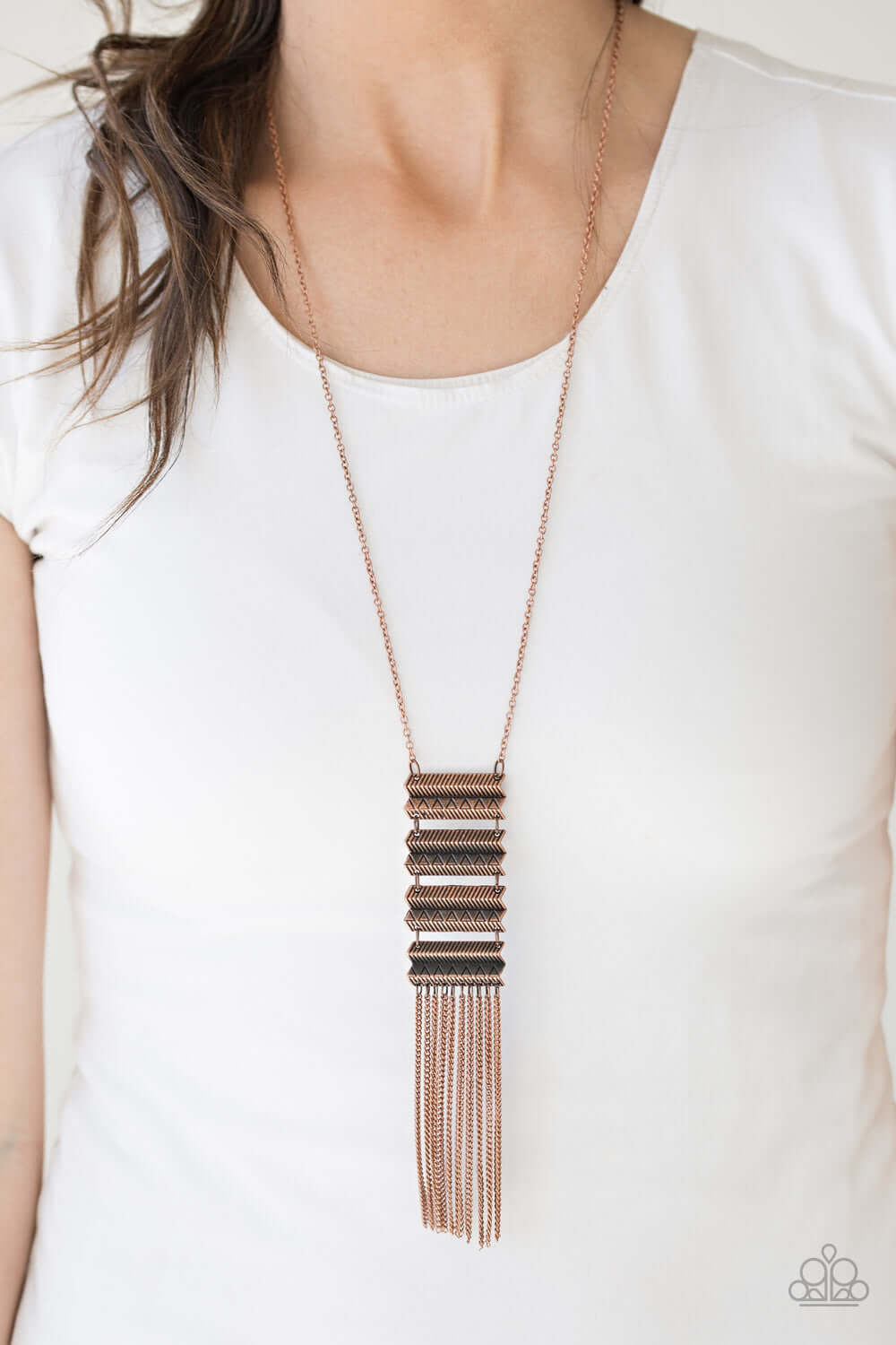 Paparazzi Accessories ✽ Watch Your Step - Copper Necklace✽Flat Rate Ship $4.50✽ - Image #2