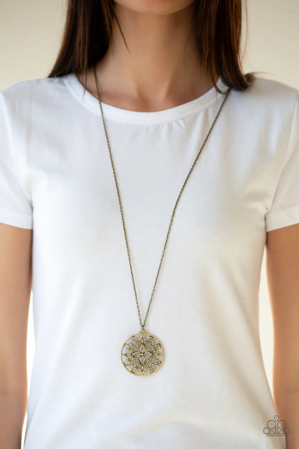Paparazzi Accessories ✽ Mandala Melody - Brass Necklace✽Flat Rate Ship $4.50✽ - Image #2