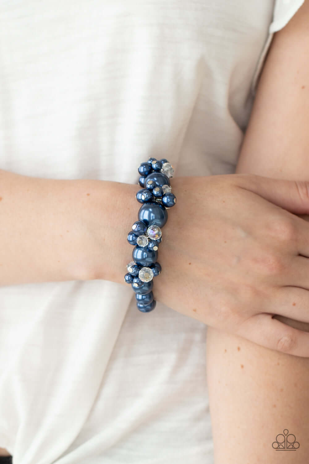 Paparazzi Accessories ✽Upcycled Upscale - Blue Bracelet✽Flat Rate Ship $4.50✽ - Image #2