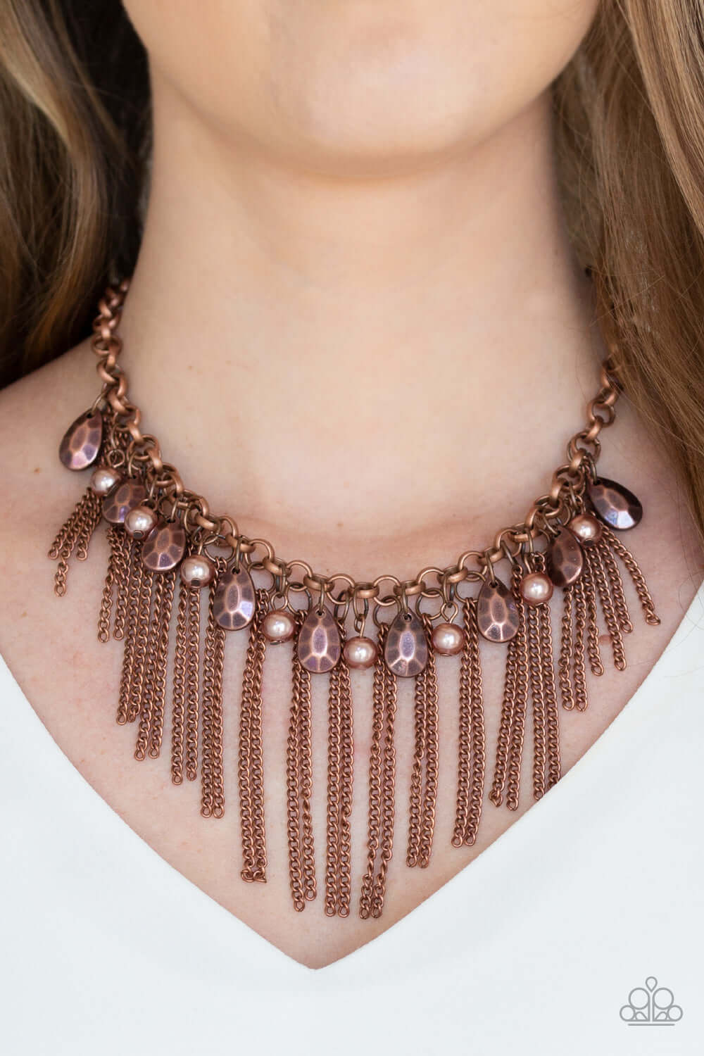 Paparazzi Accessories ✽ Industrial Intensity - Copper Necklace✽Flat Rate Ship $4.50✽ - Image #2