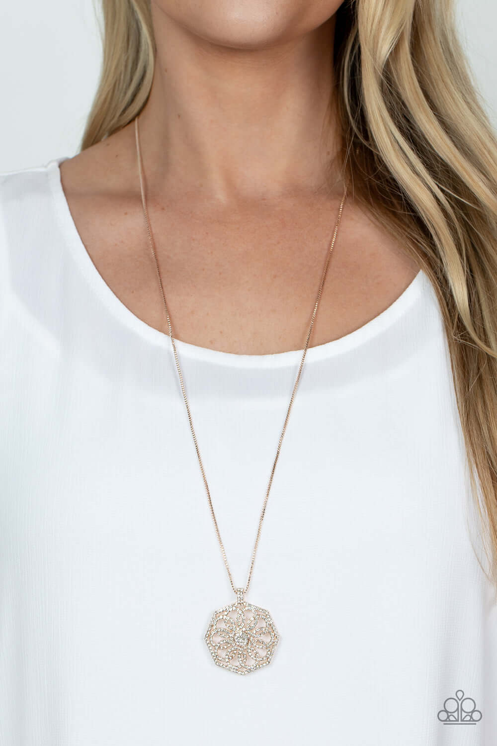 Paparazzi Accessories ❋Botanical Bling - Rose Gold Necklace❋ Flat Rate Ship $4.50❋ - Image #2
