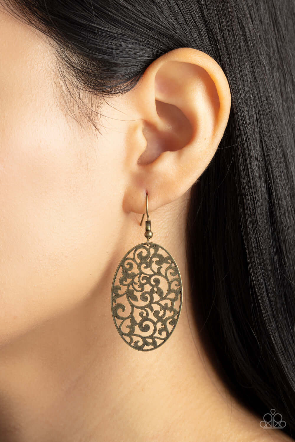 Paparazzi Accessories ❋Secret Orchards - Brass Earrings❋ Flat Rate Ship $4.50❋ - Image #2