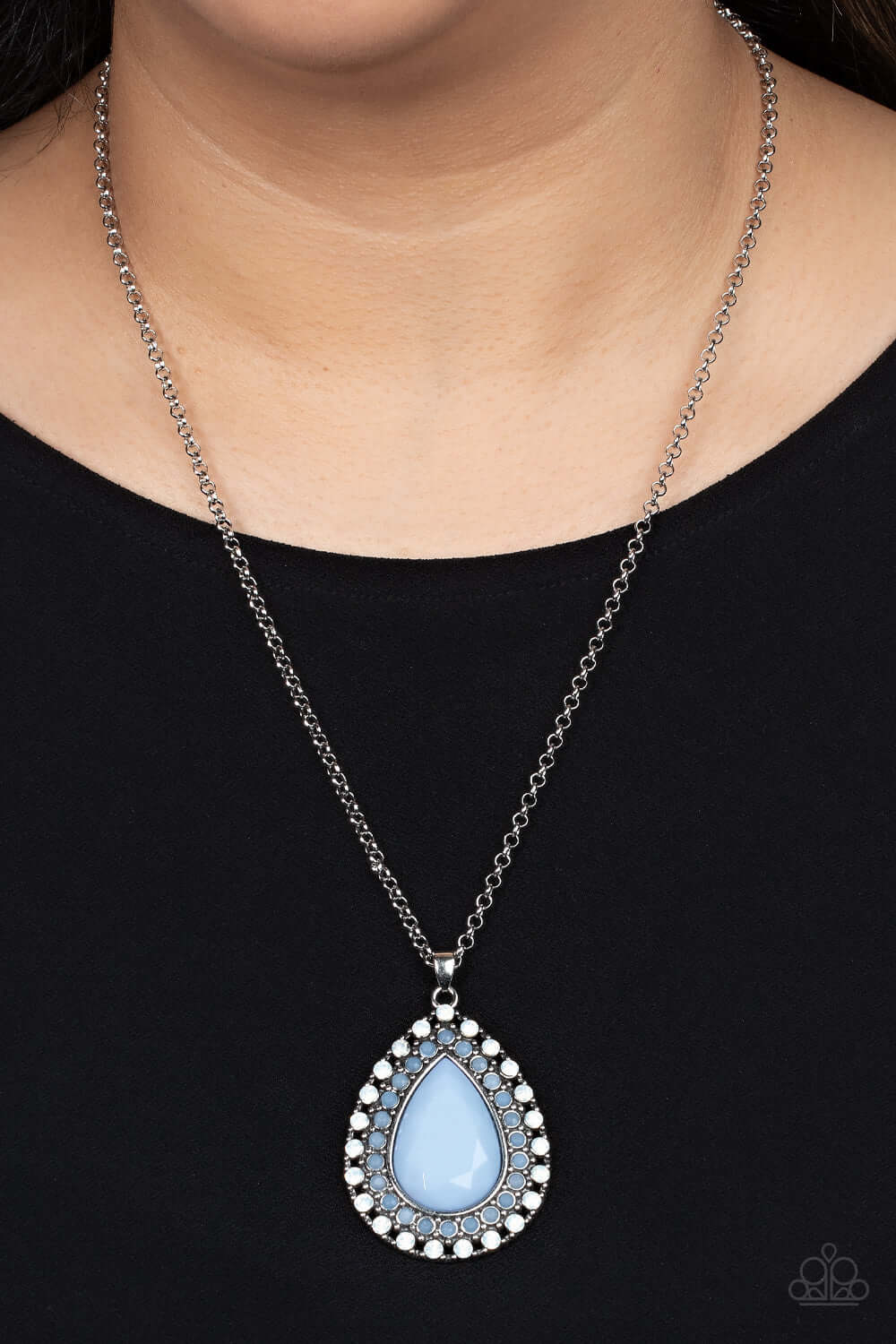 Paparazzi Accessories ❋DROPLET Like Its Hot - Blue Necklace❋ Flat Rate Ship $4.50❋ - Image #2