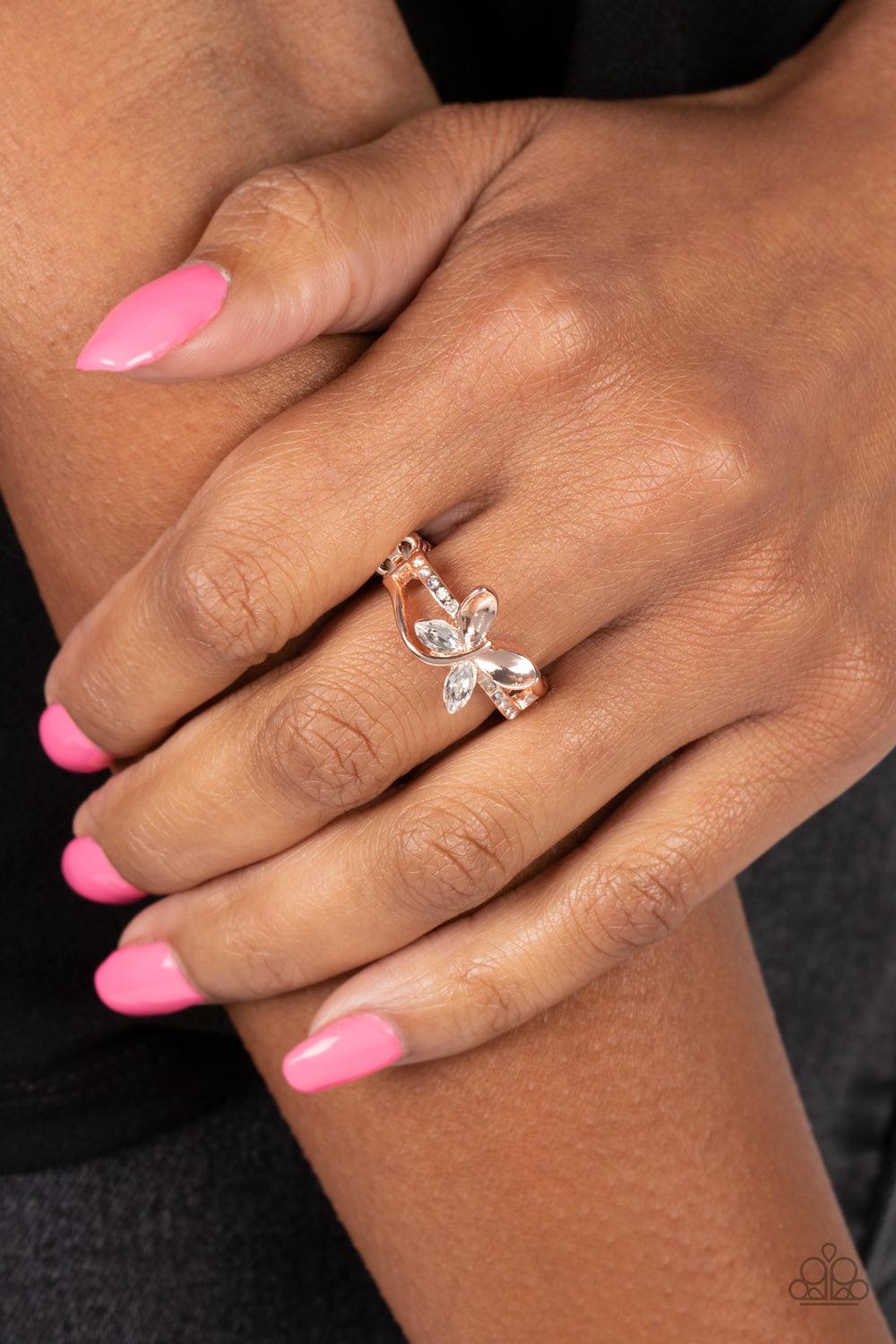 Paparazzi Accessories ❋Fetching Flutter - Rose Gold Ring❋ Flat Rate Ship $4.50❋ - Image #2