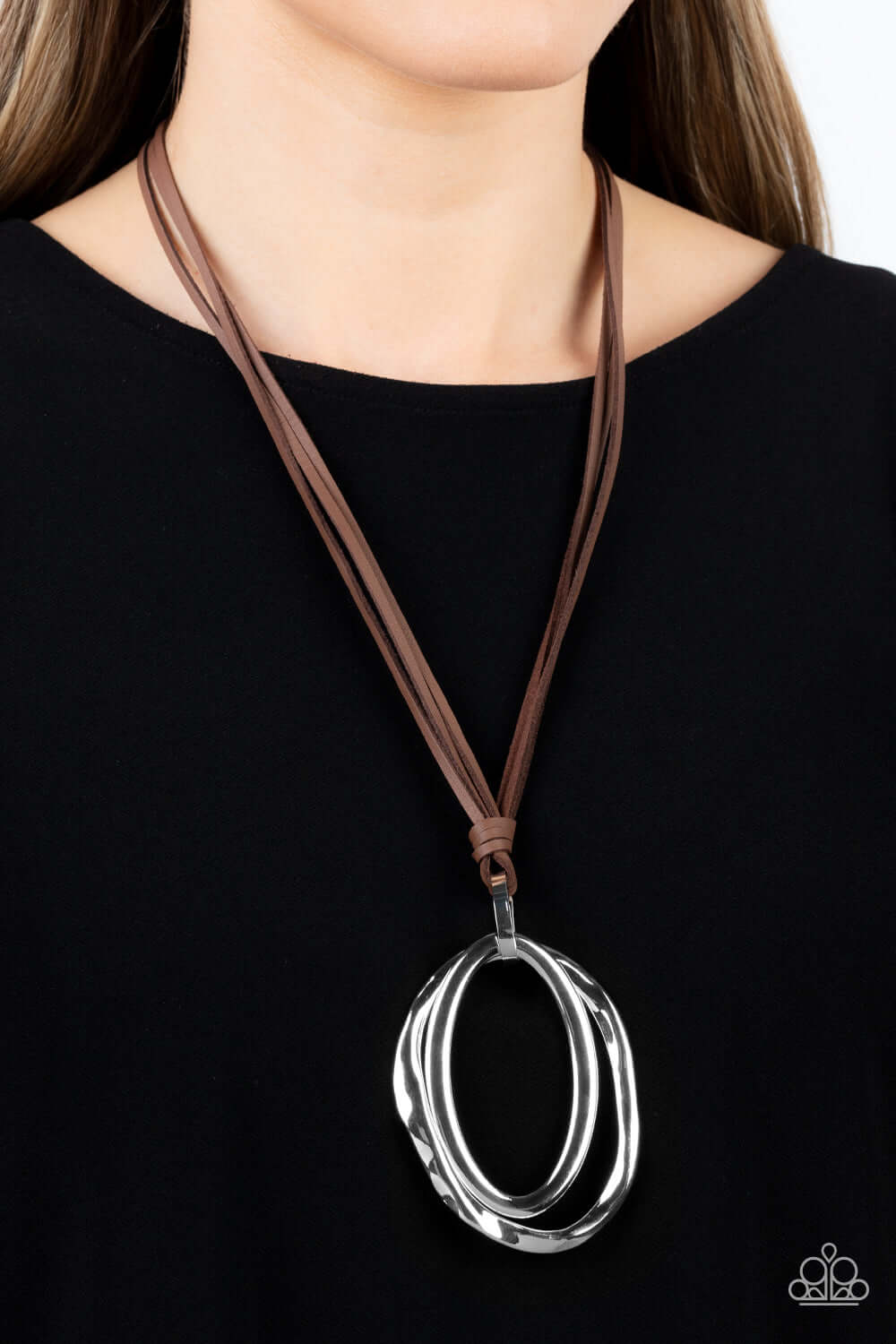 Paparazzi Accessories ❋Long OVAL-due - Brown Necklace❋ Flat Rate Ship $4.50❋ - Image #2
