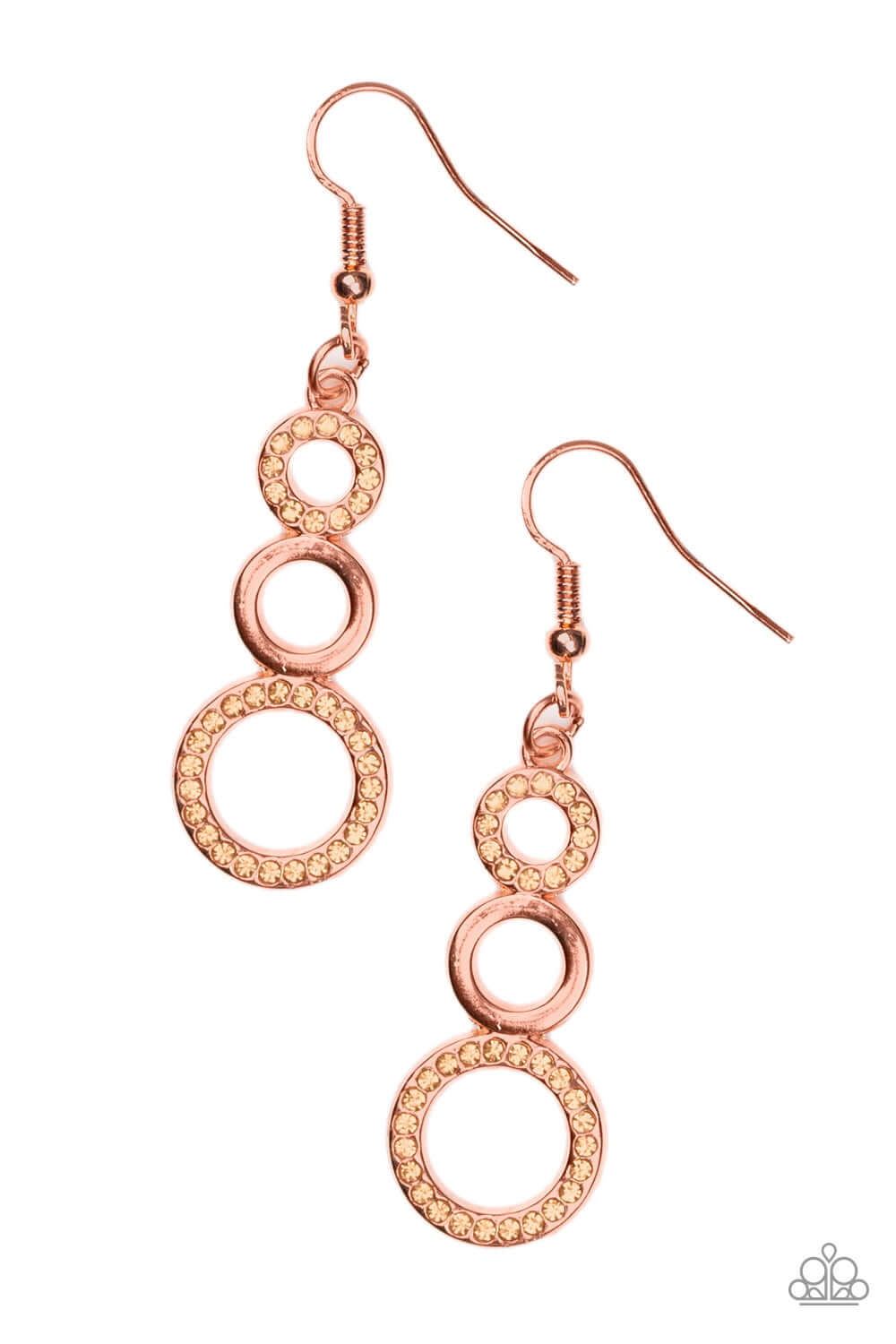 brought✽to✽you✽by✽blingflingbykat✽bubble-bustle-copper-earrings✽paparazzi-accessories
