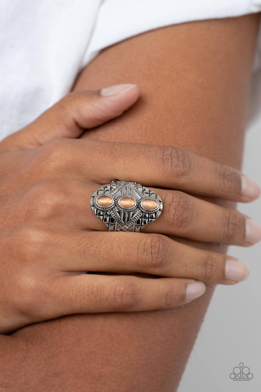 Paparazzi Accessories ❋Eye-Catching Cats Eye - Orange Ring❋ Flat Rate Ship $4.50❋ - Image #2