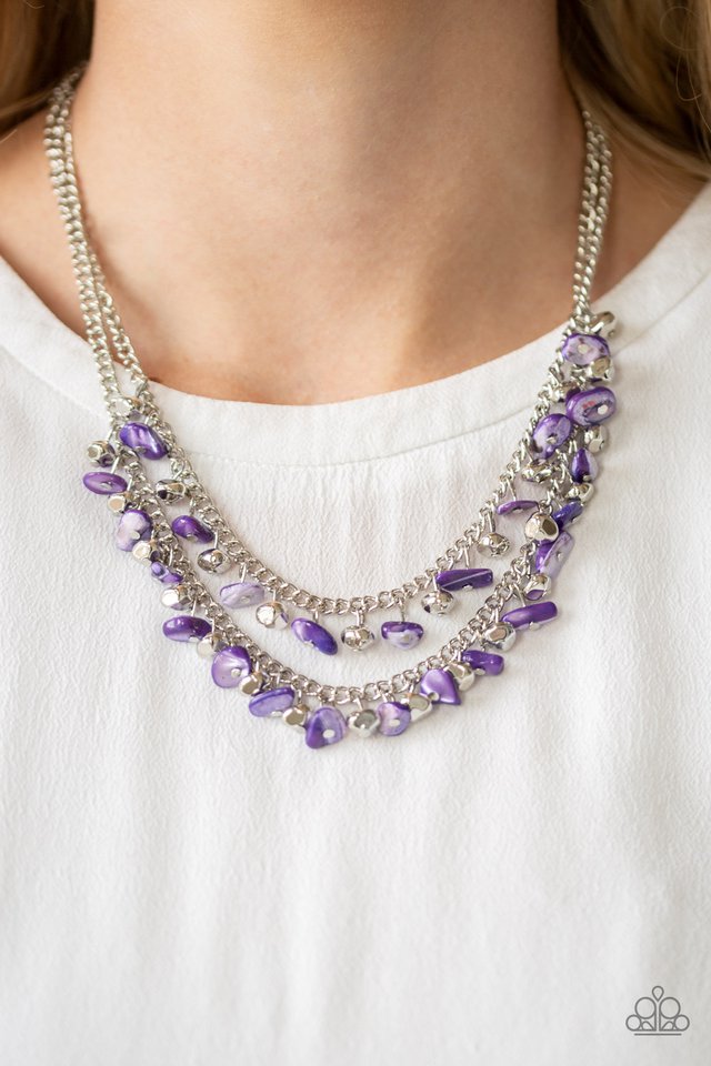Paparazzi Accessories ❋Pebble Pioneer - Purple Necklace❋ Flat Rate Ship $4.50❋