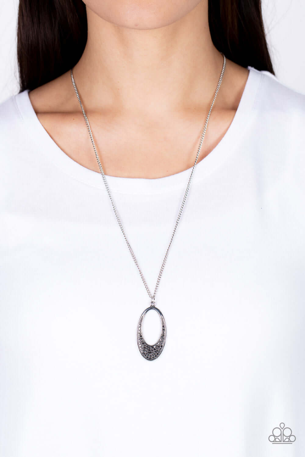 Paparazzi Accessories ❋Dip Into Dazzle - Silver Necklace❋ Flat Rate Ship $4.50❋ - Image #2