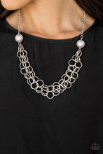 Load image into Gallery viewer, Paparazzi Accessories ❋Daring Diva - Silver Necklace❋ Flat Rate Ship $4.50❋ - Image #2
