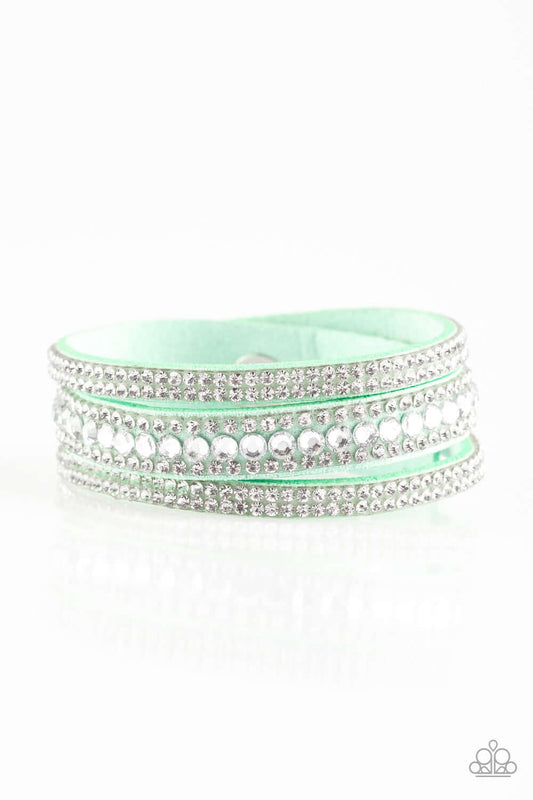 brought✽to✽you✽by✽blingflingbykat✽harlem-hustle-green-bracelet✽paparazzi-accessories