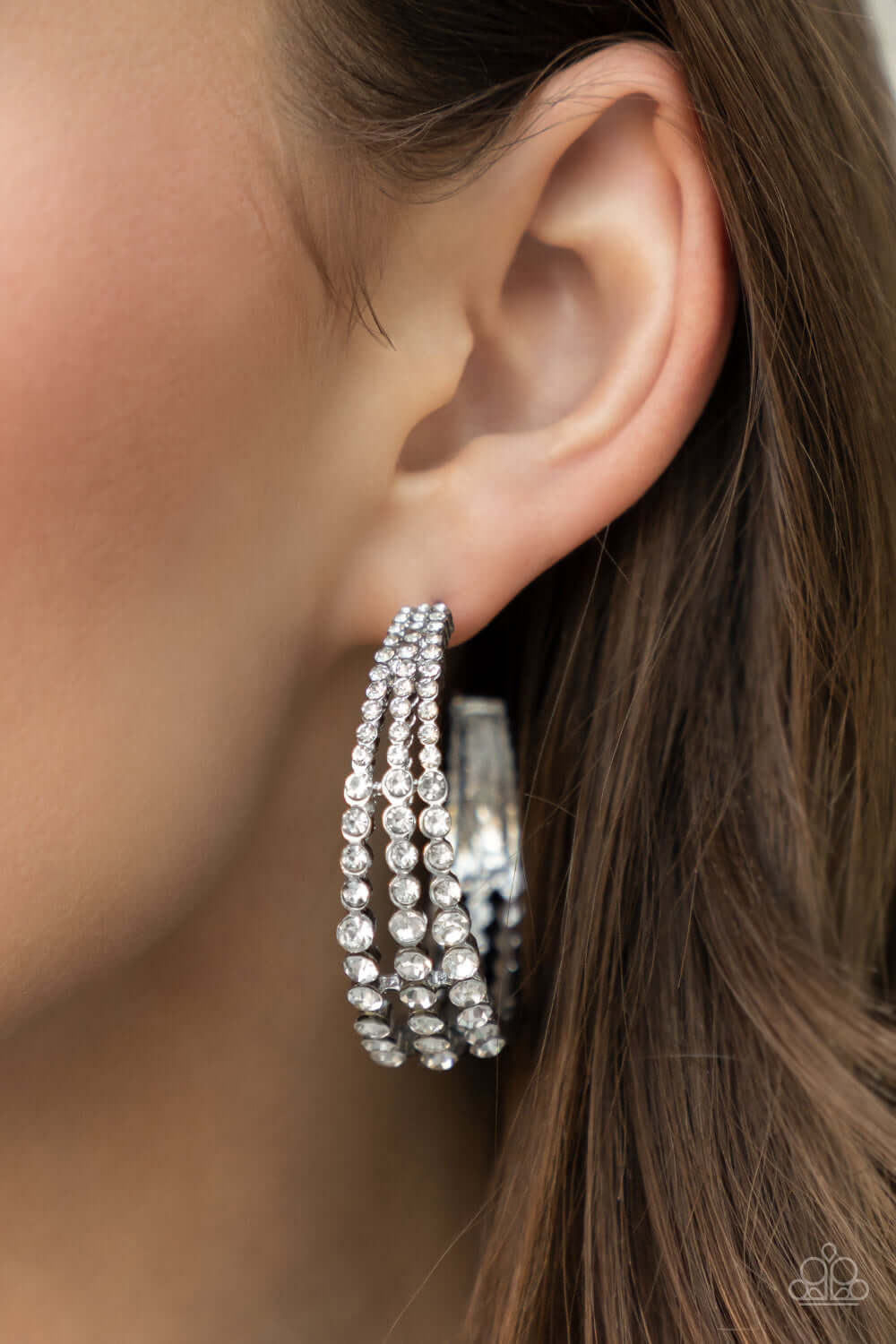 Paparazzi Accessories ❋Cosmopolitan Cool - White Earrings❋ Flat Rate Ship $4.50❋