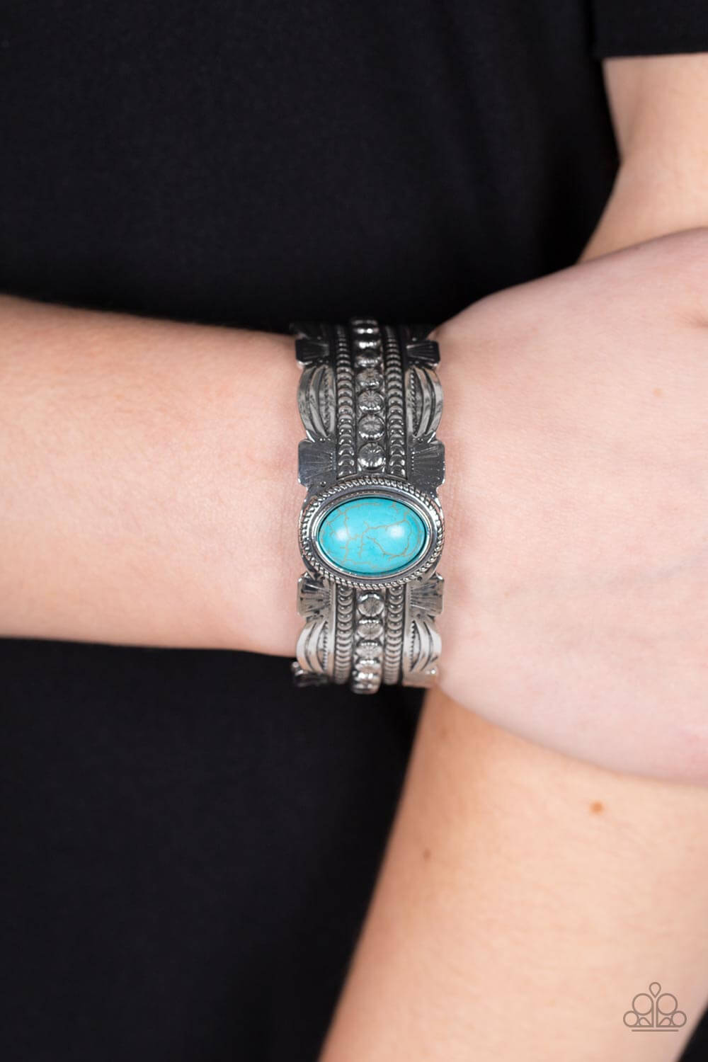 Paparazzi Accessories ❋Desert Stroll - Blue Bracelet❋ Flat Rate Ship $4.50❋ - Image #2