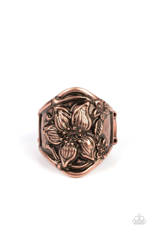 brought-to-you-by-blingflingbykat-hibiscus-harbor-copper-ring-paparazzi-accessories-
