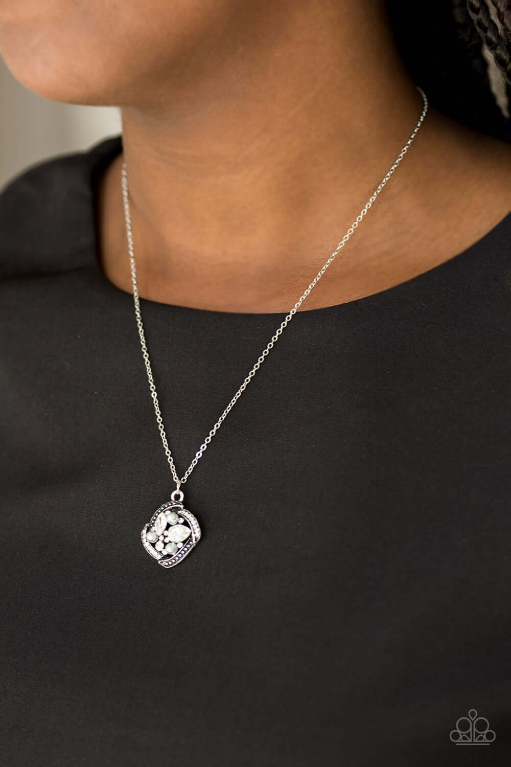Paparazzi Accessories ✽ Speaking Of Timeless - Silver Necklace✽Flat Rate Ship $4.50✽ - Image #2