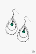 Load image into Gallery viewer, brought✽to✽you✽by✽blingflingbykat✽reign-on-my-parade-green-earrings✽paparazzi-accessories

