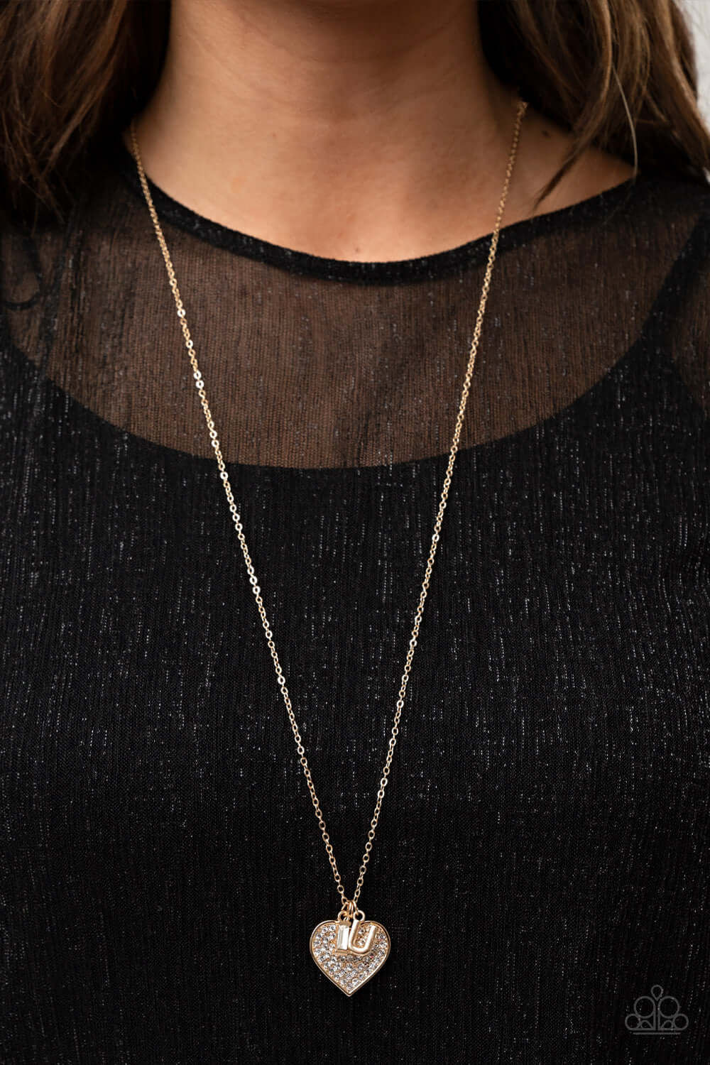Paparazzi Accessories ❋Letters of Love - Gold Heart  Necklace❋ Flat Rate Ship $4.50❋ - Image #2