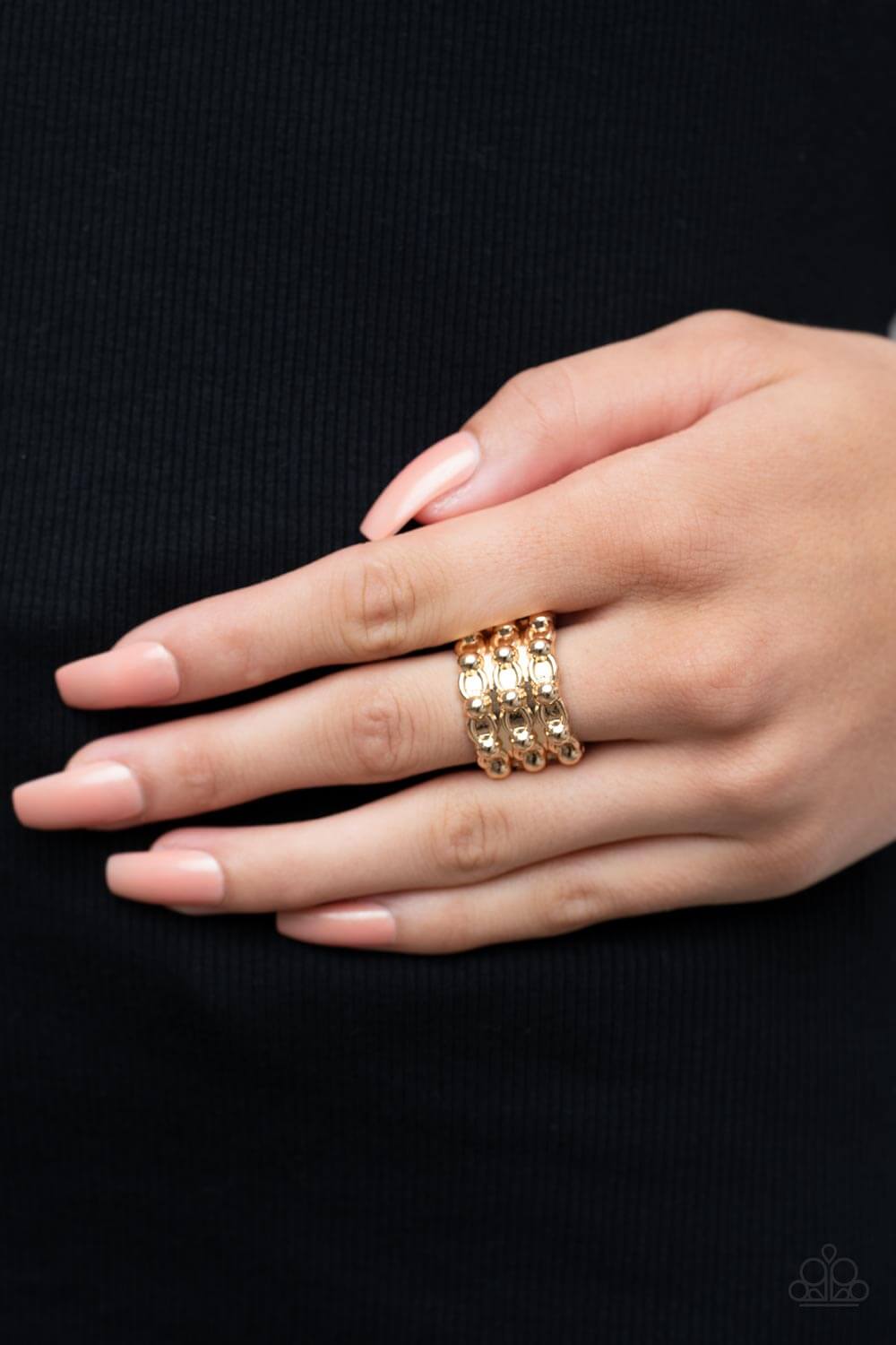 Paparazzi Accessories ❋Dauntless Demeanor - Gold Ring❋ Flat Rate Ship $4.50❋ - Image #2