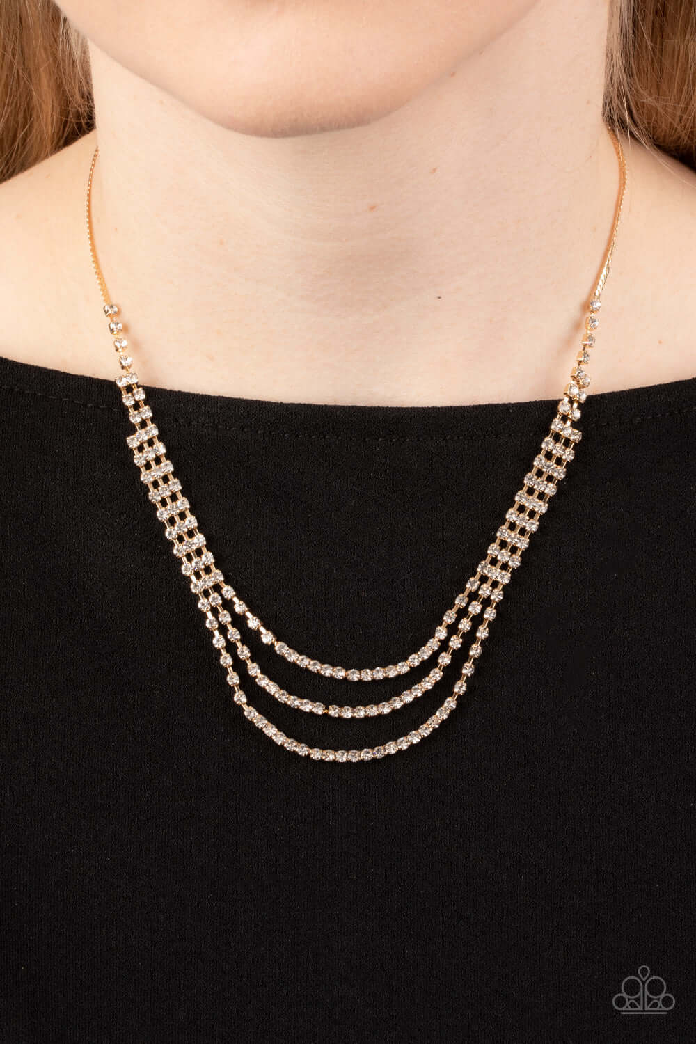 Paparazzi Accessories ❋Surreal Sparkle - Gold Necklace❋ Flat Rate Ship $4.50❋ - Image #2