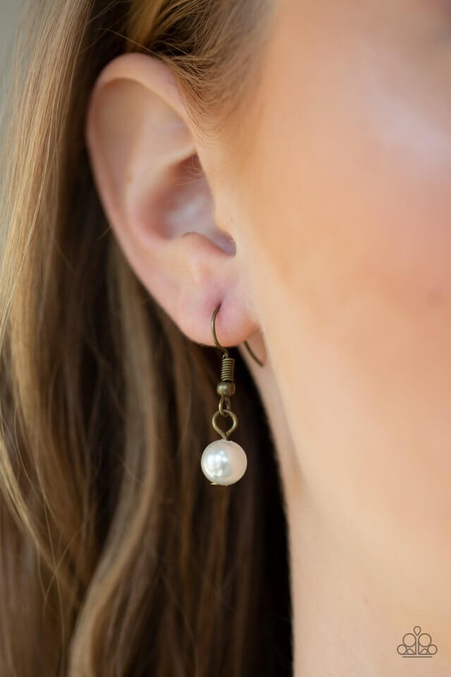 Paparazzi Accessories ❋Teardrop Serenity - Brass Necklace❋ Flat Rate Ship $4.50❋ - Image #3