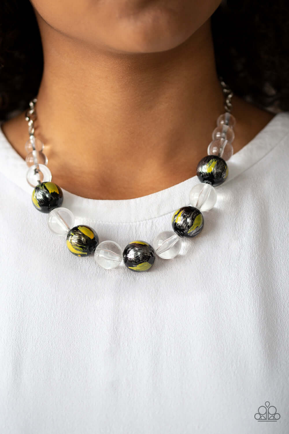 Paparazzi Accessories ✽ Torrid Tide - Yellow Necklace✽Flat Rate Ship $4.50✽ - Image #2
