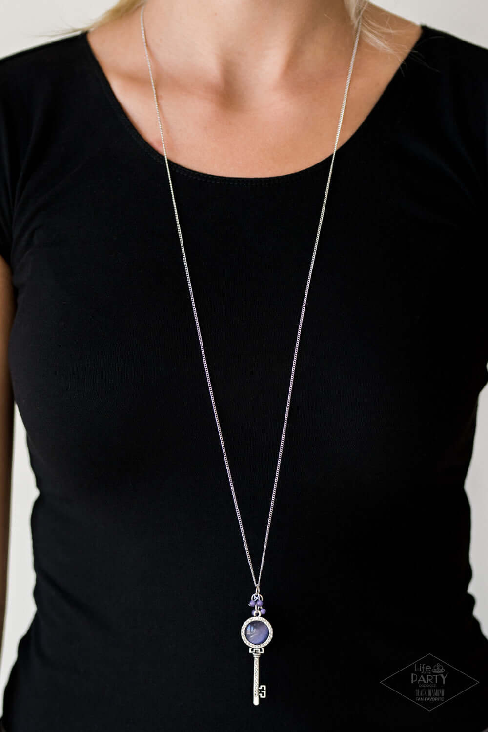 Paparazzi Accessories ✽ Unlock Every Door - Purple Necklace✽Flat Rate Ship $4.50✽ - Image #2