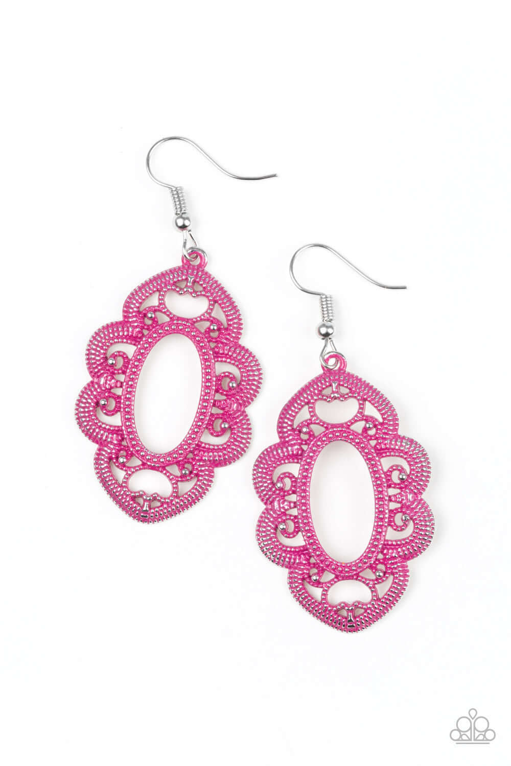 brought✽to✽you✽by✽blingflingbykat✽mantras-and-mandalas-pink-earrings✽paparazzi-accessories